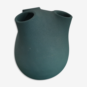 Contemporary ceramic vase freeform asymmetrical