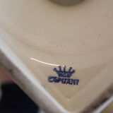 Pair of Capuani Este Vases in white lacquered ceramic, Italy '900