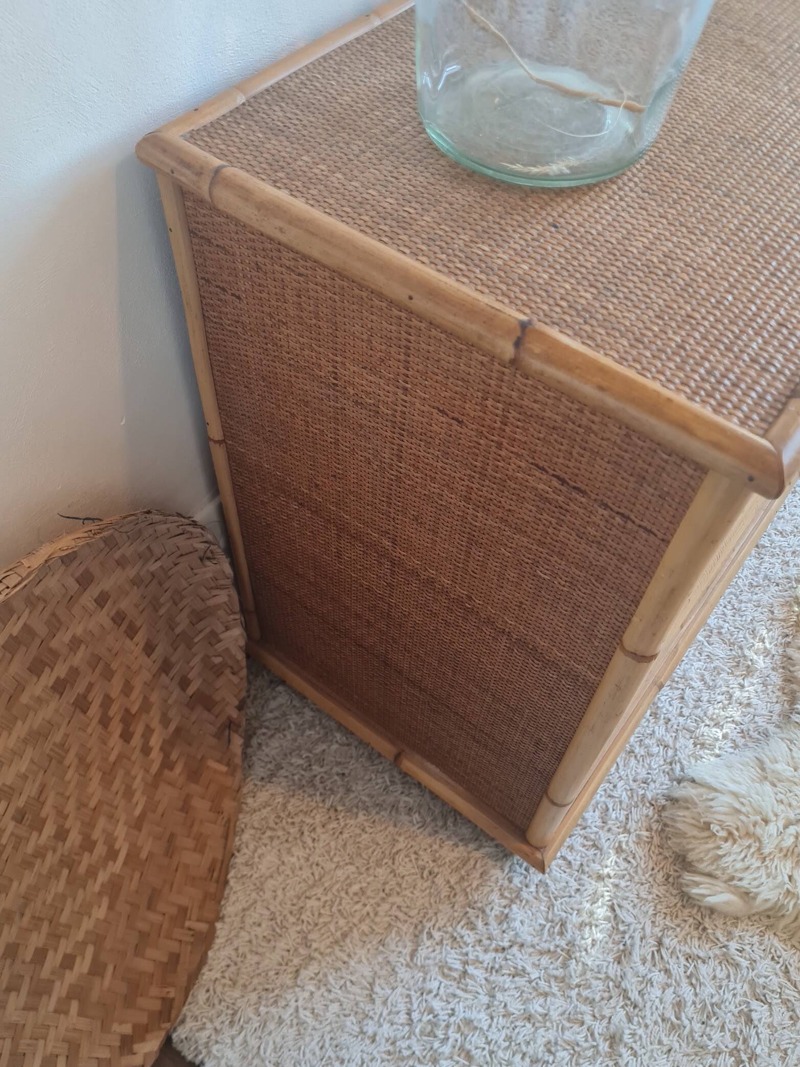 Rattan chest of drawers circa 1970 - Dal Vera