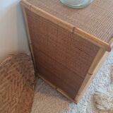 Rattan chest of drawers circa 1970 - Dal Vera