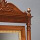 Antique Louis-Philippe mirror in carved walnut, Italy, 19th century.