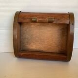 Old wooden box roller shutter roller curtain