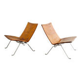 Pair of Vintage Danish "PK-22" Chairs by Poul Kjærholm for E. Kold, 1960s