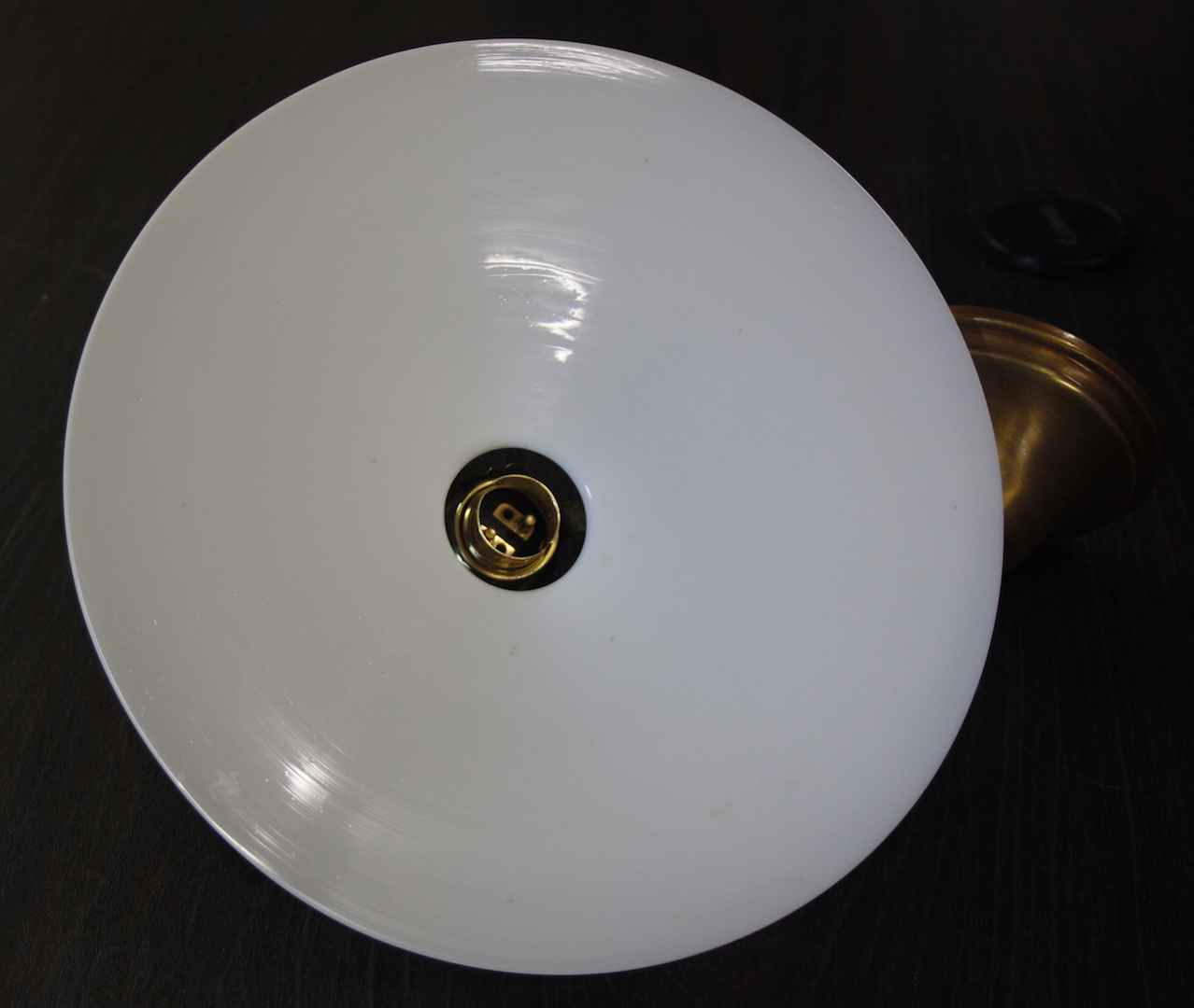 Suspension en opaline blanche