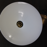 Suspension en opaline blanche