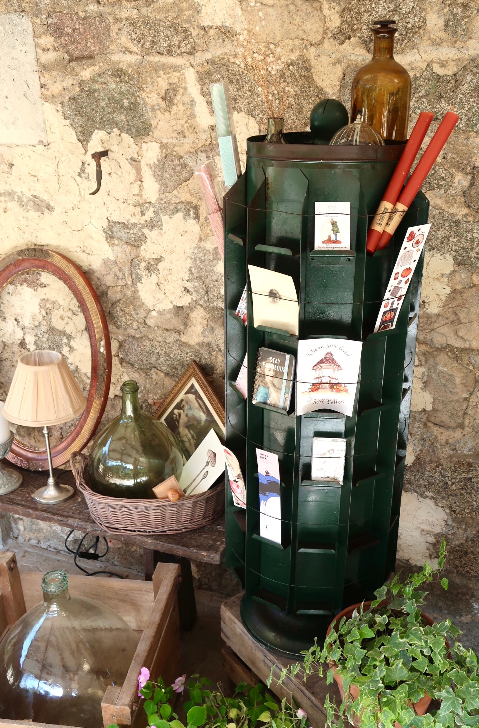 Old Ravel turnstile display seed sachets