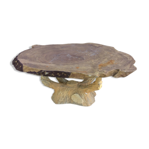 Table de jardin en béton imitation