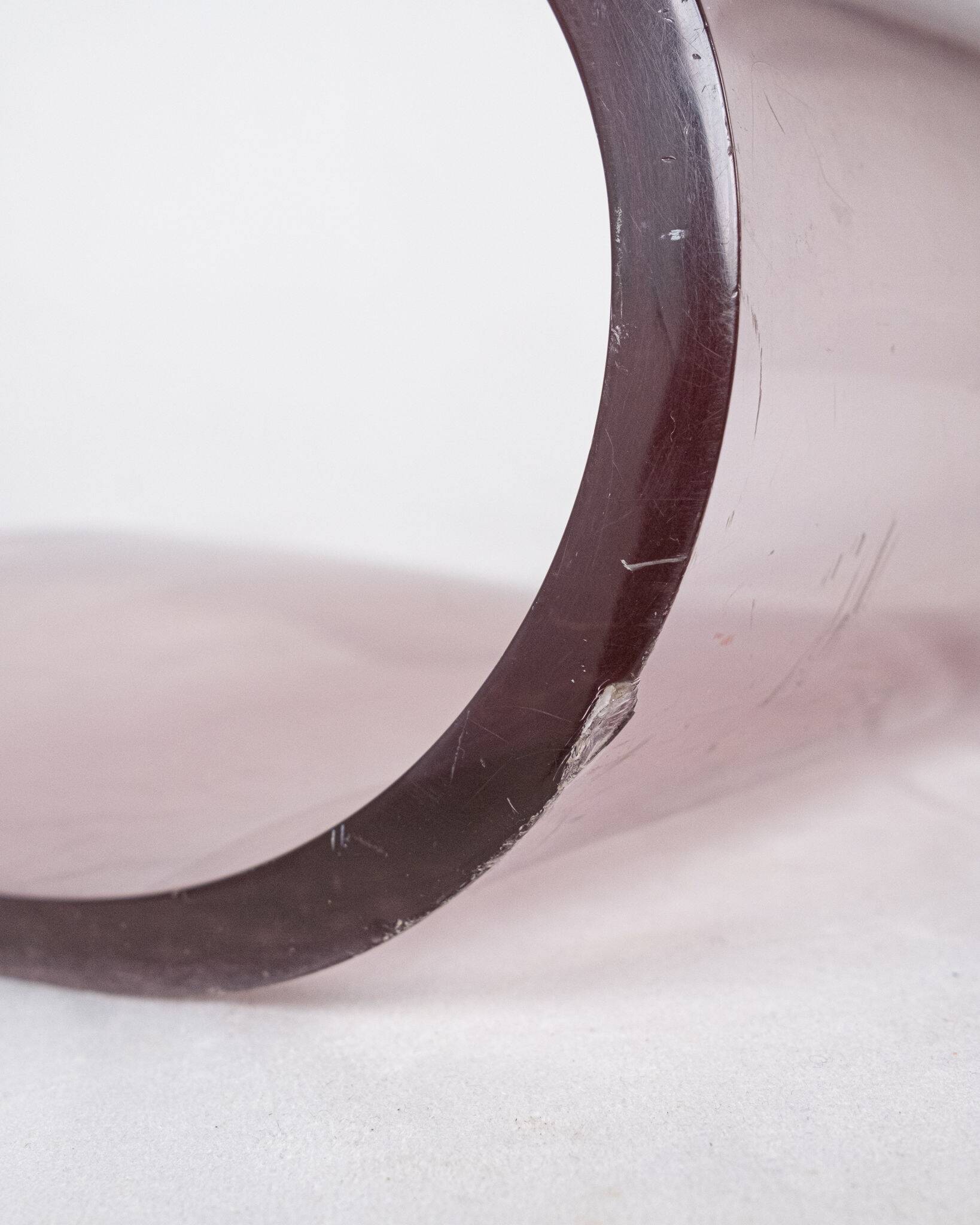 Lavender Lucite chair by Michel Dumas, France, 1970.