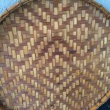 Braided bamboo platter 1970