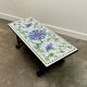 Amazing Wrought Iron Handmade Mosaic Coffee Table - France 1960's