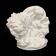 White clay, large Art Deco lion figure, Czech Republic, early 20th century
