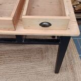 Three-drawer desk