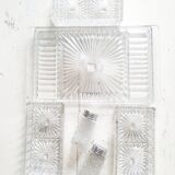 Set 6 pieces aperitif glass tray