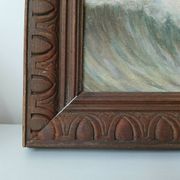 Painting on wood "seaside"