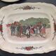 Two earthenware dishes from Obernai signed Henri Loux.