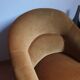 Pair of vintage gold toad armchairs