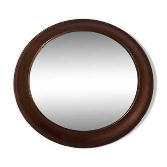 Mahogany Mirror 19th 33cm