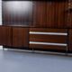 MODULAR SHELF ROSEWOOD ICO PARISI 1960s MIM ROMA PUBLISHER