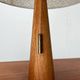 Lampe de table en teck minimaliste du milieu du siècle, années 1960