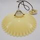 Suspension en opaline jaune