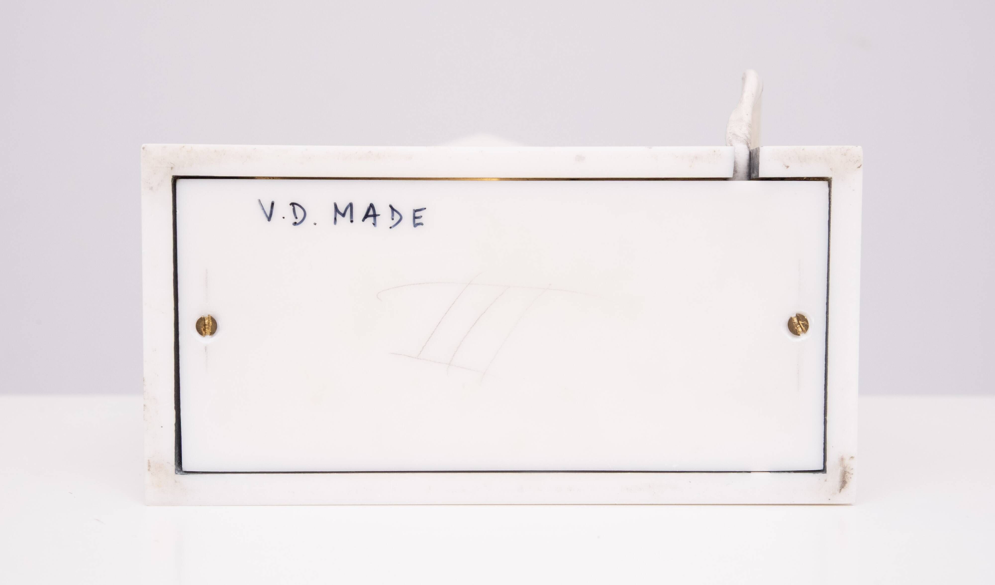 v.d.Made Modern Table Lamp, Hand-Crafted Synthetic, Netherlands, 1980s
