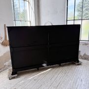 XXL industrial sideboard with glass doors