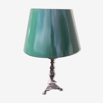 Lampe en métal avec abat-jour vert