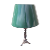 Lampe en métal avec abat-jour vert