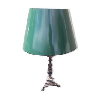 Lampe en métal avec abat-jour vert