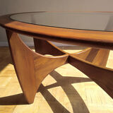 Astro oval coffee table by Victor Wilkins 1960