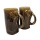 Vintage Thai Celadon Mugs Elephant, from the 60s