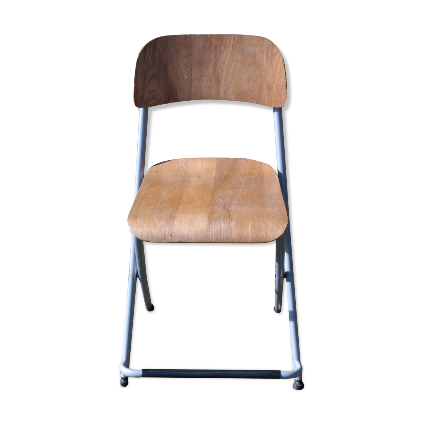 Vintage folding industrial workshop chair