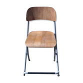 Vintage folding industrial workshop chair
