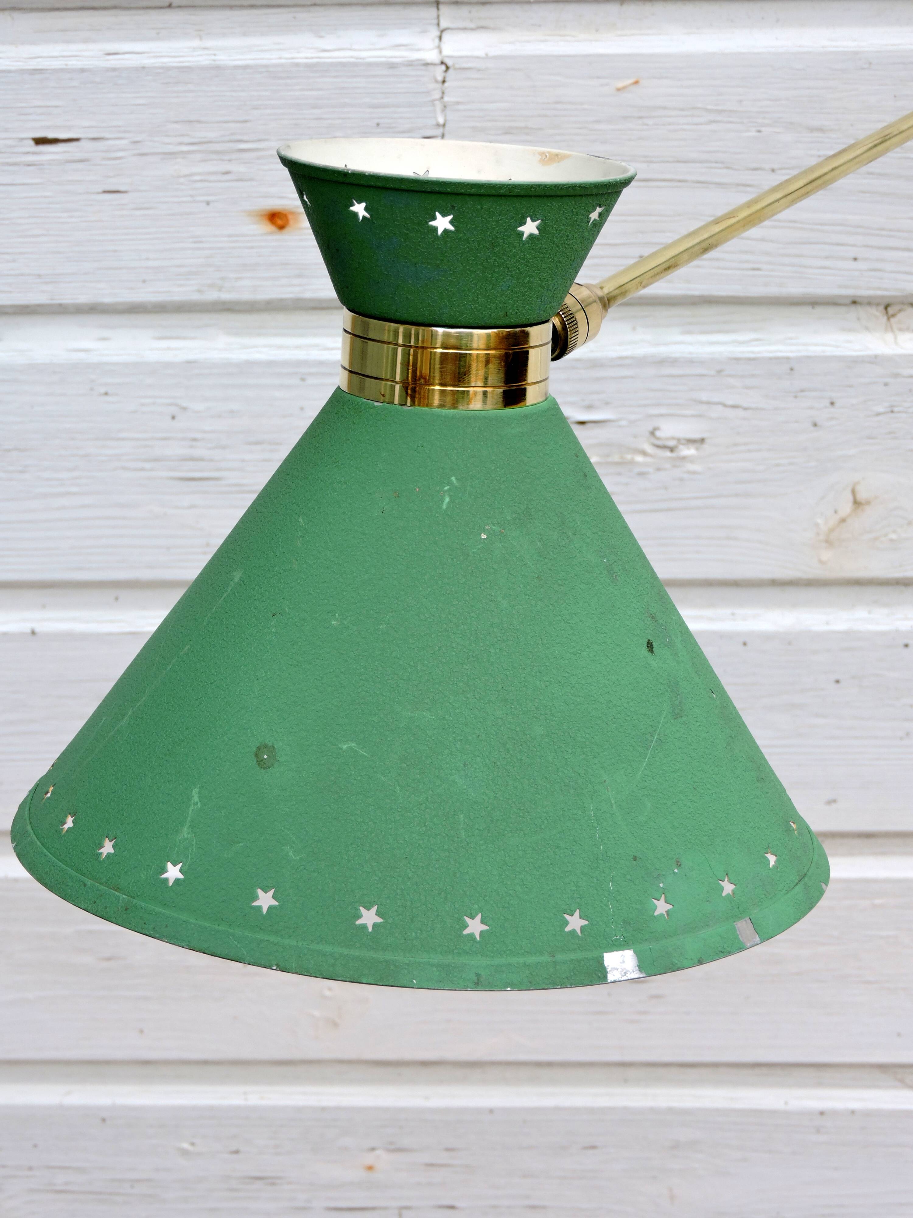 Diabolo wall lamp by René Mathieu, 1950