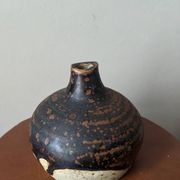 Pyrite stone soliflore handmade pottery country decoration