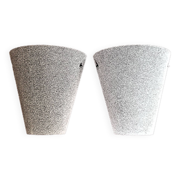 Murano Italy pair of mid century wall lights