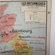 Map British Islands United Kingdom vidal lablache 60s