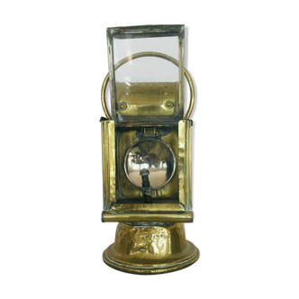 Yellow brass stationmaster lantern