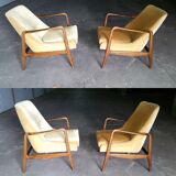 Chair of the 50s/60s vintage Recliner system