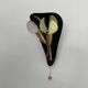 Simple plexiglass and brass wall light, Flower Design, mid-century by Geru, 1960s, Germany.