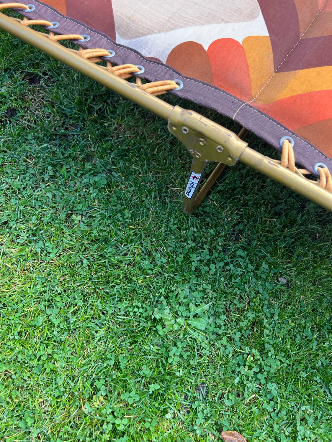 Pair of vintage Lafuma sun loungers in perfect condition