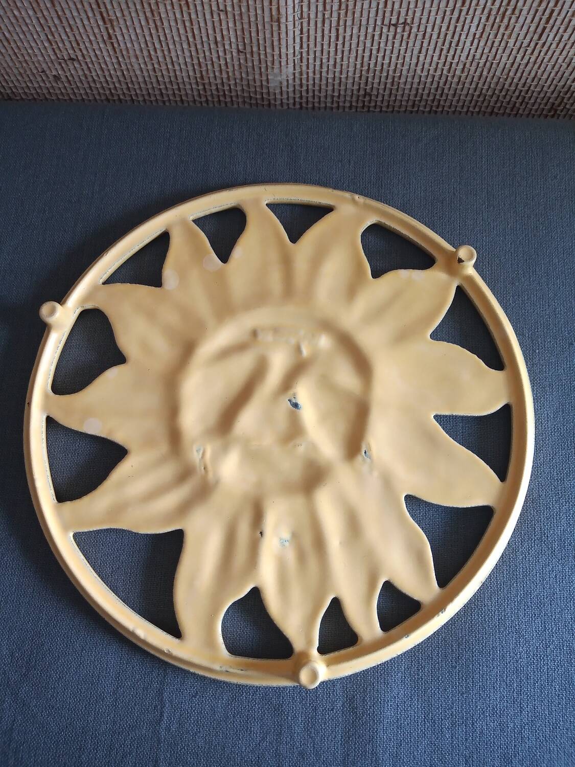 Cast iron sun trivet