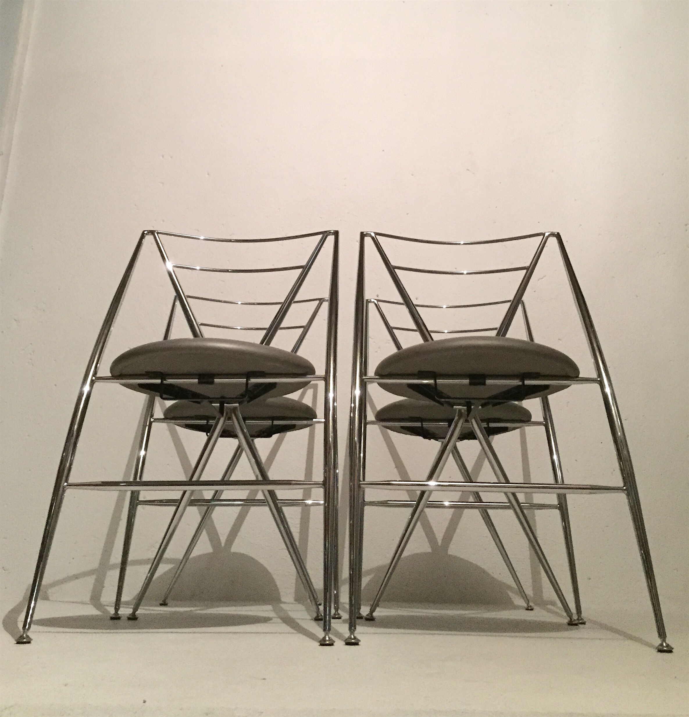 Yamakado, 4 Cinderella folding chairs, design 1987