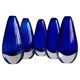 Murano glass vase Sommerso Mid Century Modern 1970s