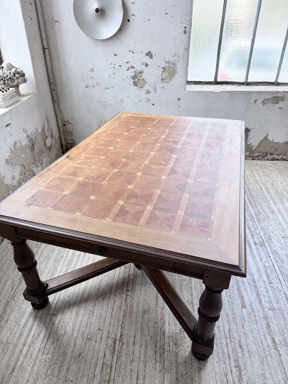 Oak table in Louis XIV style 1900