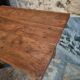 French antique writing desk / work table in cherry wood, 19th century