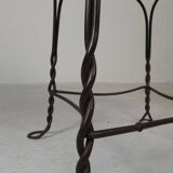 Graceful American steel chair for an ice cream shop, 1940s.