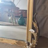 Antique gilded mirror 150 x 90 with moldings