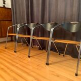 Set of four Plurima chairs, Italy, 1980s