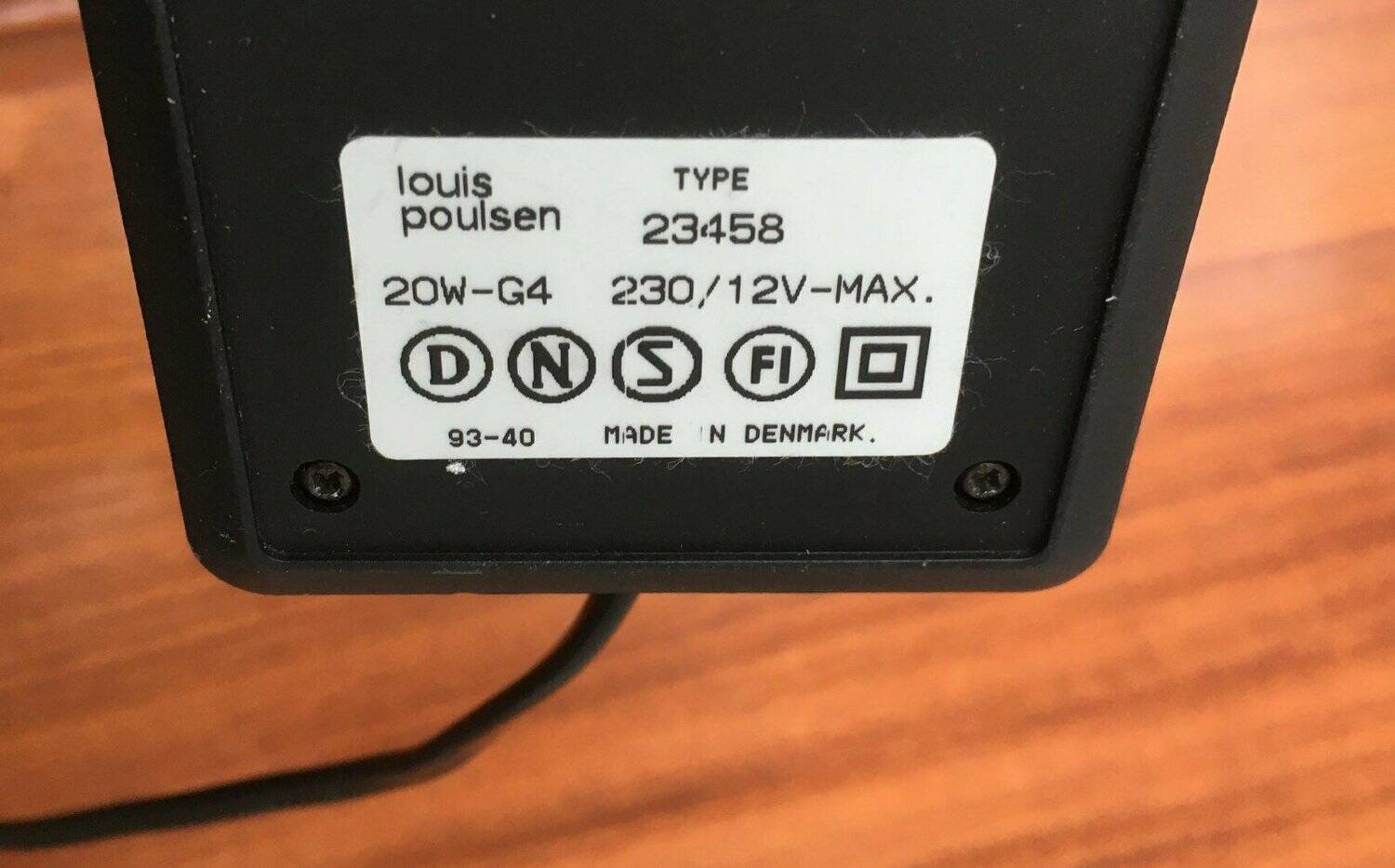 Louis table lamp model Rappe postmodern Danish by Alfred Homann for Louis Poulsen, 1980s.